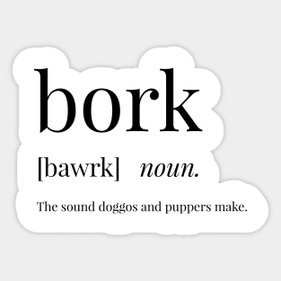 Bork Definition Sticker